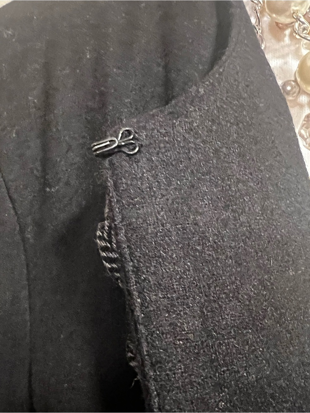 Coldwater Creek Black Ruffle-Trim Blazer - Picture 5 of 11